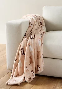 Dog Lux Velvet Throw Blanket