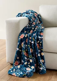 Butterfly Lux Velvet Throw Blanket