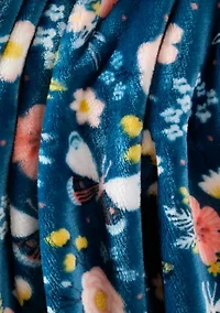 Butterfly Lux Velvet Throw Blanket