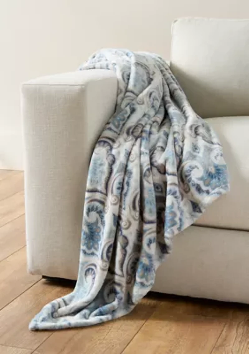 Medallion Lux Velvet Throw Blanket
