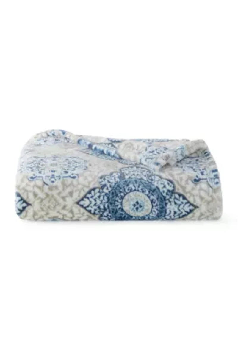 Medallion Lux Velvet Throw Blanket