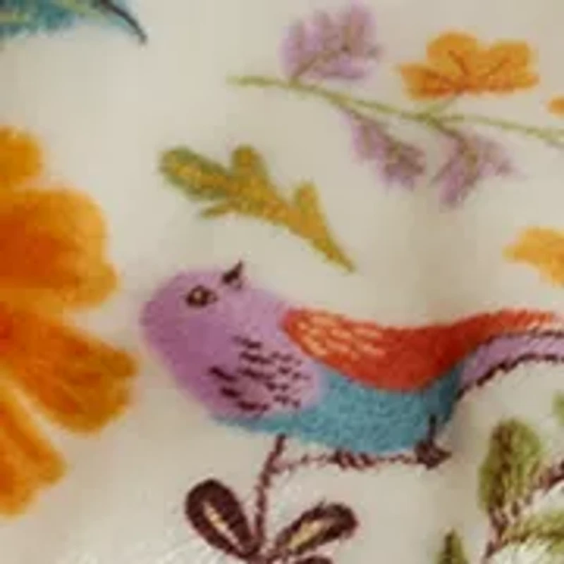 Bird Lux Velvet Throw Blanket