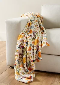 Bird Lux Velvet Throw Blanket