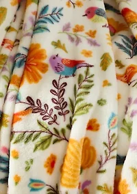 Bird Lux Velvet Throw Blanket