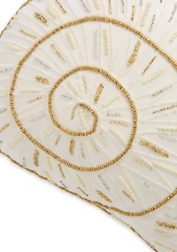 Beaded Shell Pillow
