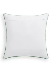 Beaded Shell and Coral Pillow