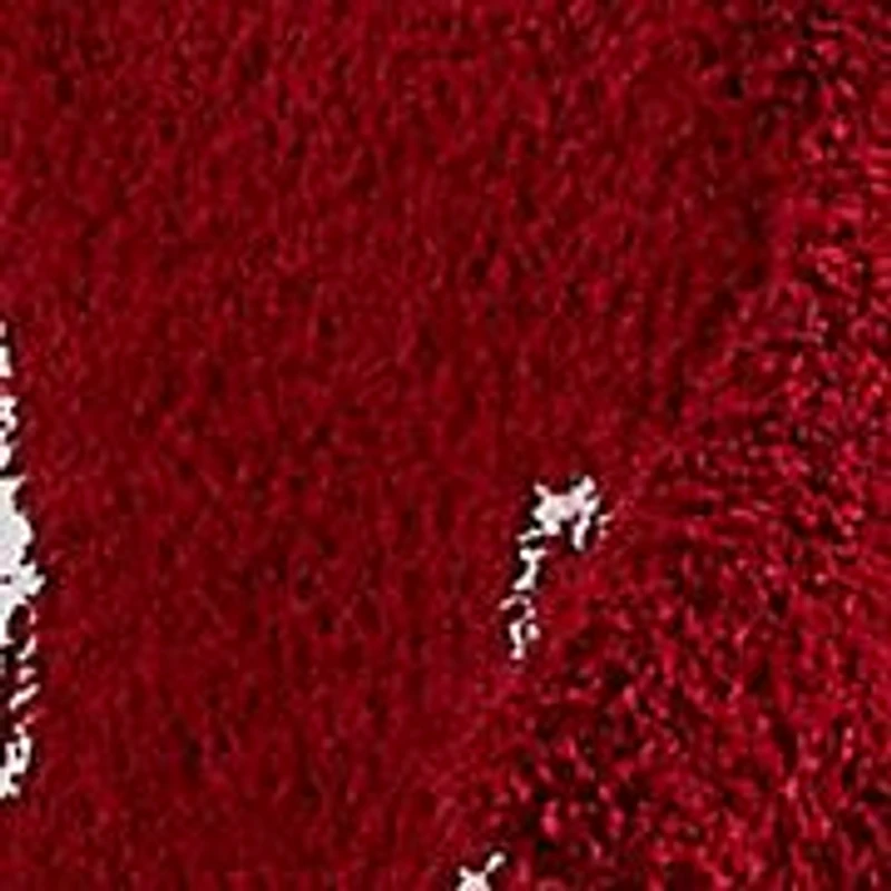 Candy Canes Feathered Knit Throw Blanket