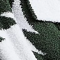 Christmas Tree Feathered Knit Throw Blanket
