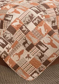 Buck Ridge Trail Rustic Lodge Quilt Set