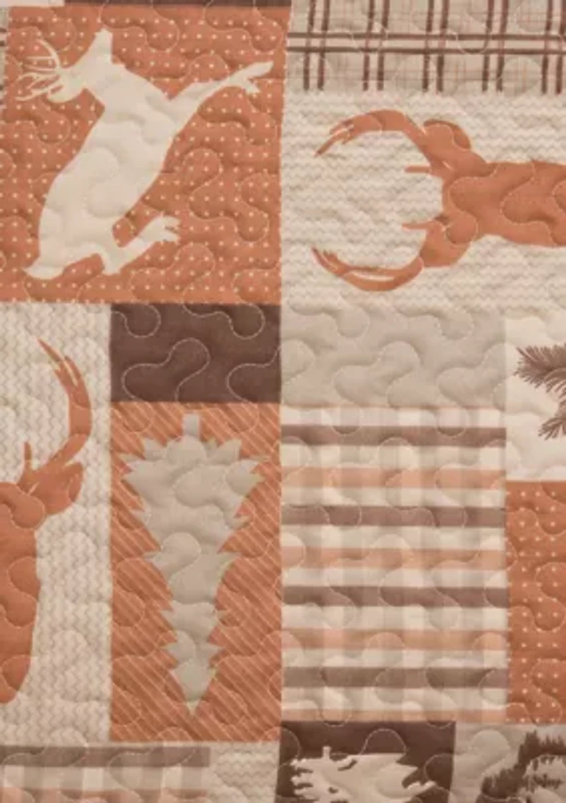 Buck Ridge Trail Rustic Lodge Quilt Set