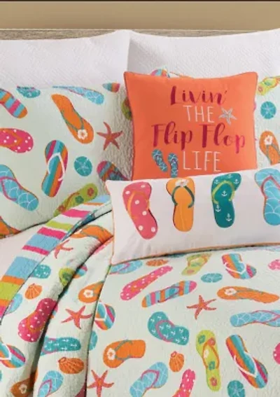 Flip Flop Life Coastal Quilt Set