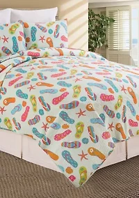 Flip Flop Life Coastal Quilt Set
