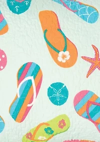 Flip Flop Life Coastal Quilt Set