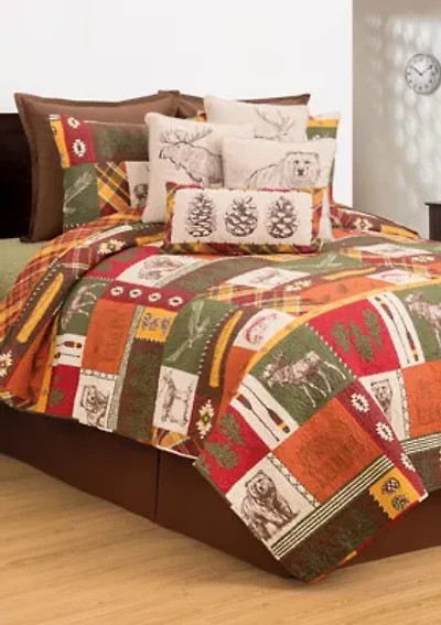 Keaton Forest Rustic Quilt Set