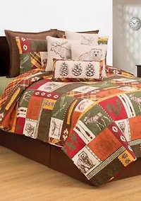 Keaton Forest Rustic Quilt Set