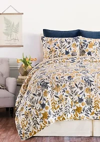 Natural Home Floral Quilt Set