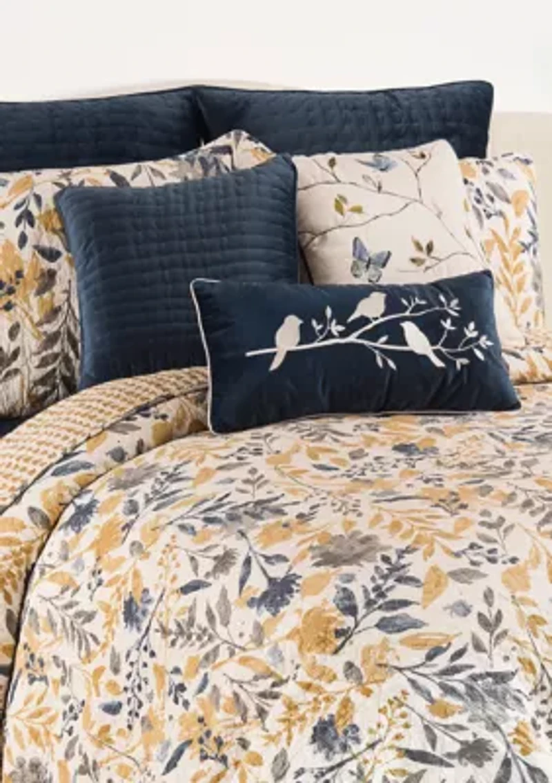 Natural Home Floral Quilt Set