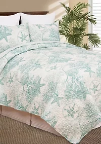 Ocean Treasures Coastal Quilt Set