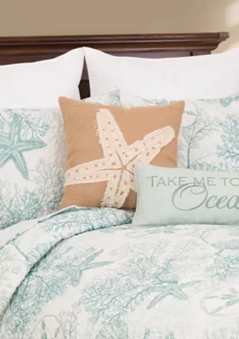 Ocean Treasures Coastal Quilt Set