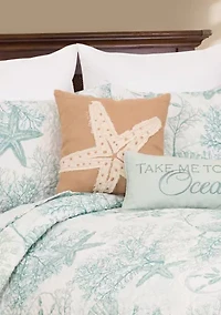 Ocean Treasures Coastal Quilt Set