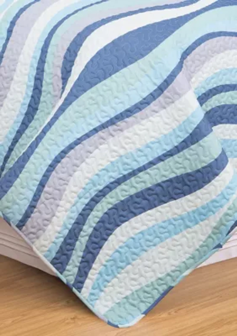Seawaves Coastal Quilt Set