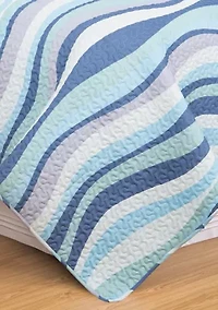 Seawaves Coastal Quilt Set