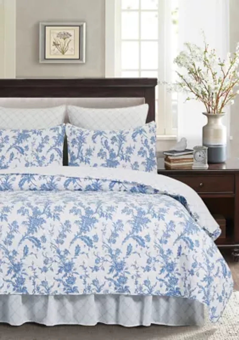 Bleighton Blue Quilt Set