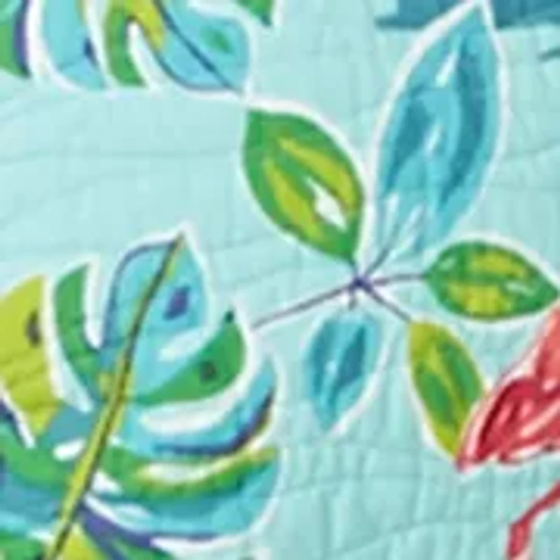 Flamingo Garden Quilt Set