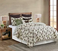 Cooper Pines Rustic Lodge Theme Twin 2 Piece Quilt Set