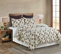 Cooper Pines Rustic Lodge Theme Twin 2 Piece Quilt Set