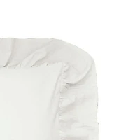 Ruffled Euro Sham White