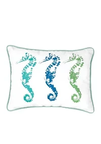 Seahorses Throw Pillow