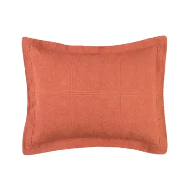 20" x 26" Terra Cotta Matelasse Standard Sham