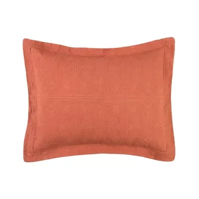 20" x 26" Terra Cotta Matelasse Standard Sham