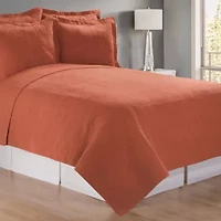 20" x 26" Terra Cotta Matelasse Standard Sham