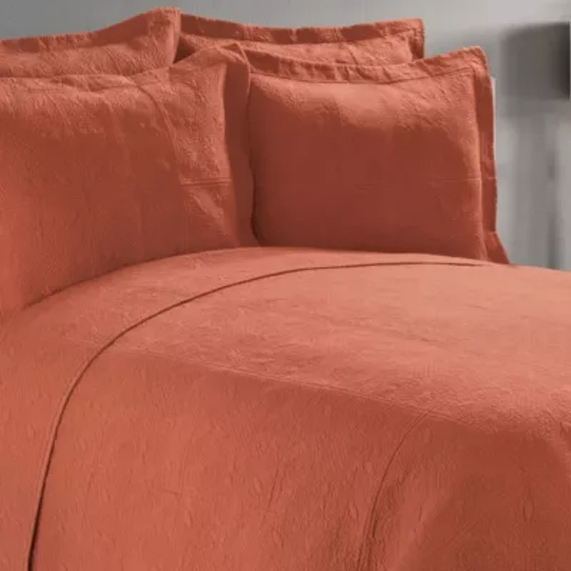 20" x 26" Terra Cotta Matelasse Standard Sham