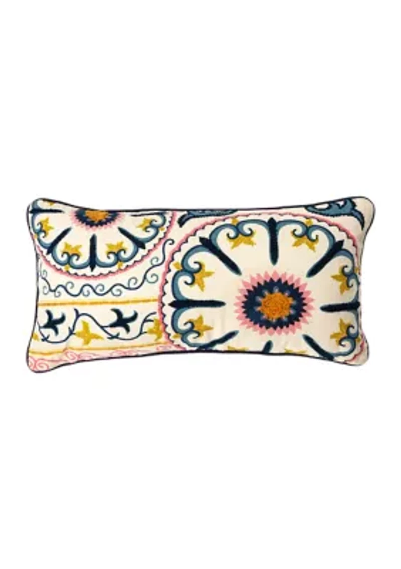Drew Embroidered Pillow 