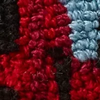 Patriotic Truck Hooked Throw Pillow 6" x 12"