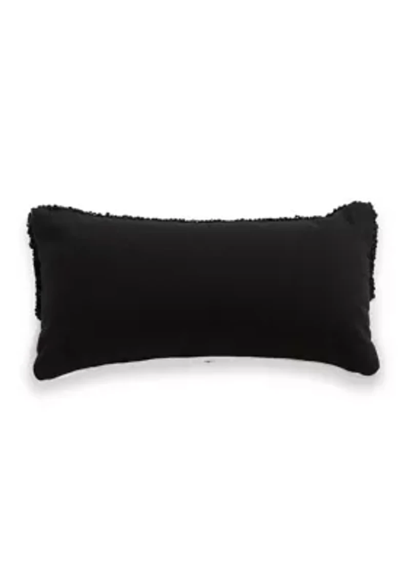Snowy Trees Mini Hooked Pillow