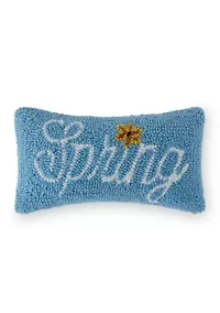 Spring Flower Hooked Pillow