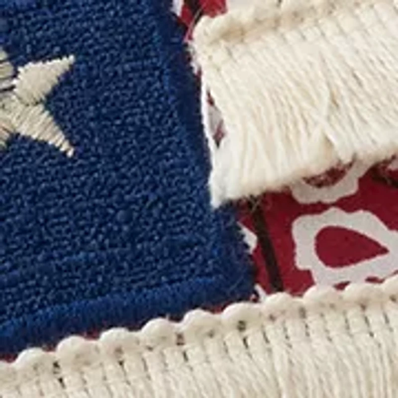 Star Striped Applique Pillow