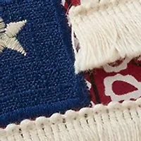 Star Striped Applique Pillow