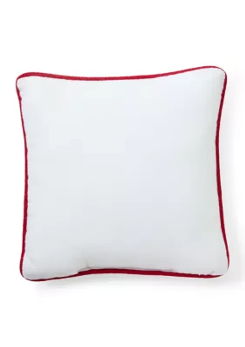 Red White and Blue Flag Pillow 10" x 10"