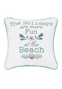 "Holidays Are More Fun" Mini Pillow
