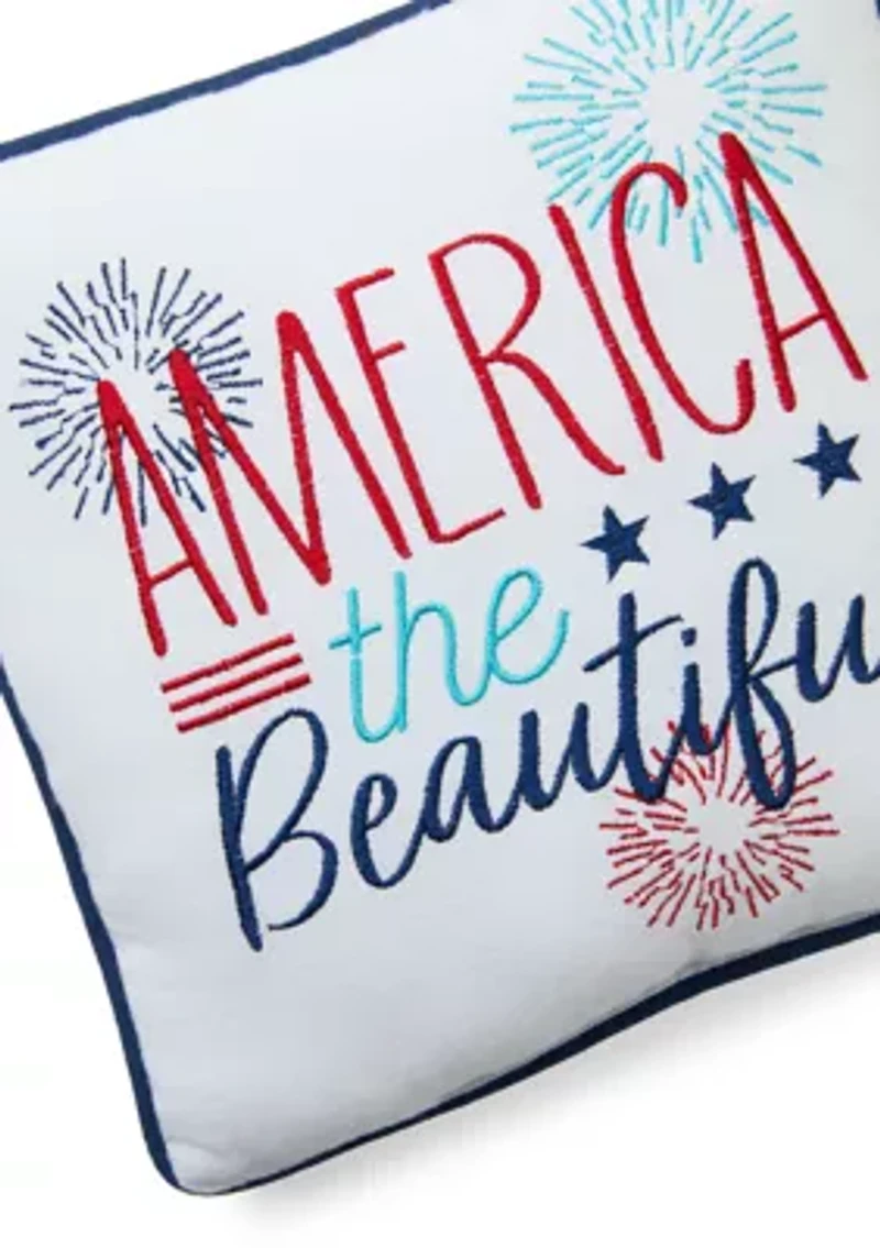 America The Beautiful Mini Pillow