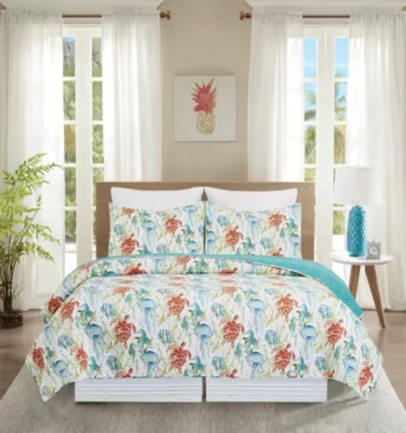Paradise Sound King Quilt Set