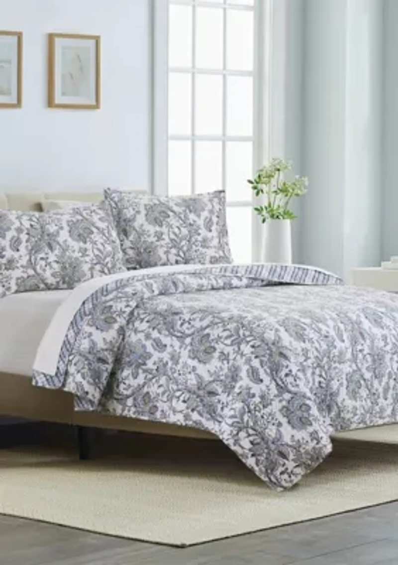 Marilyn Blue Quilt Set