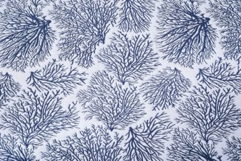 Blue Coral Jaquard King 3-Piece Quilt Set