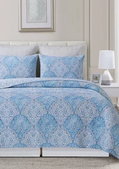 Chinoiserie Coast Quilt Set
