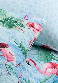 Flamingo Palms Bedding Set